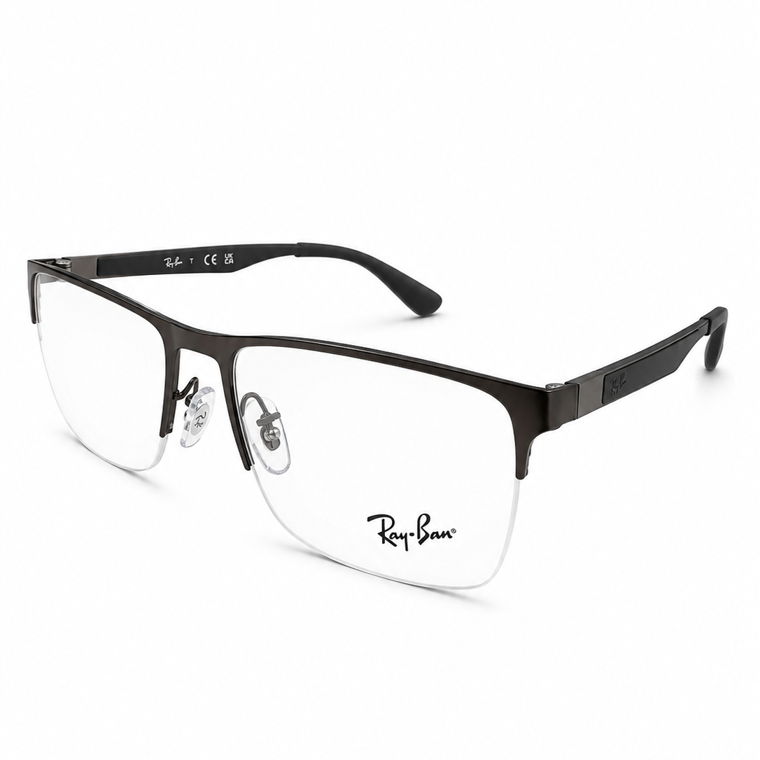 Ray-Ban RB6335 semi al aire metálico gris