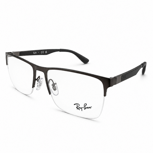 Ray-Ban RB6335 semi al aire metálico gris