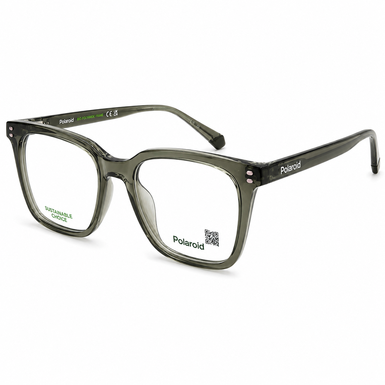 Polaroid Verde militar transparente PLD D580-GREEN
