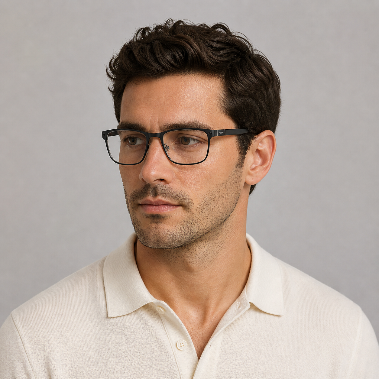 Fossil Negro Mate Rectangular FOS6088