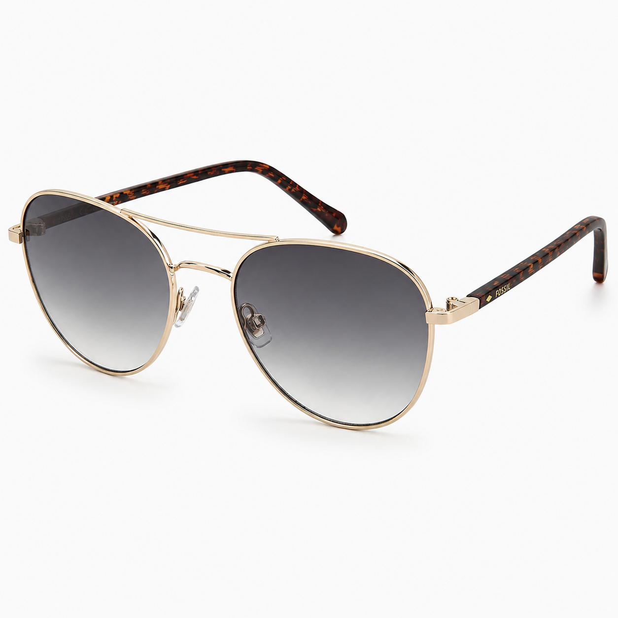Gafas de Sol Fossil Aviador Dorado
